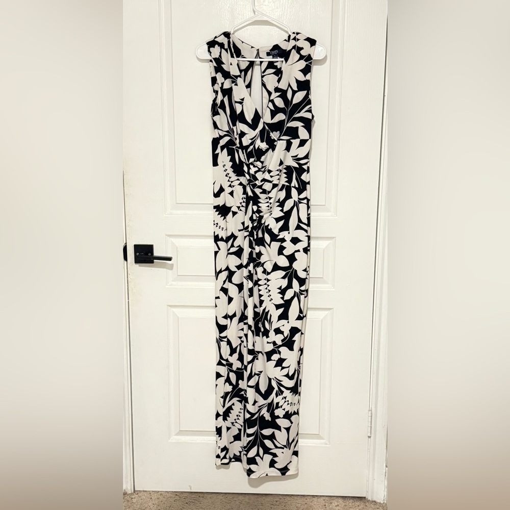 Black and White Floral Dress